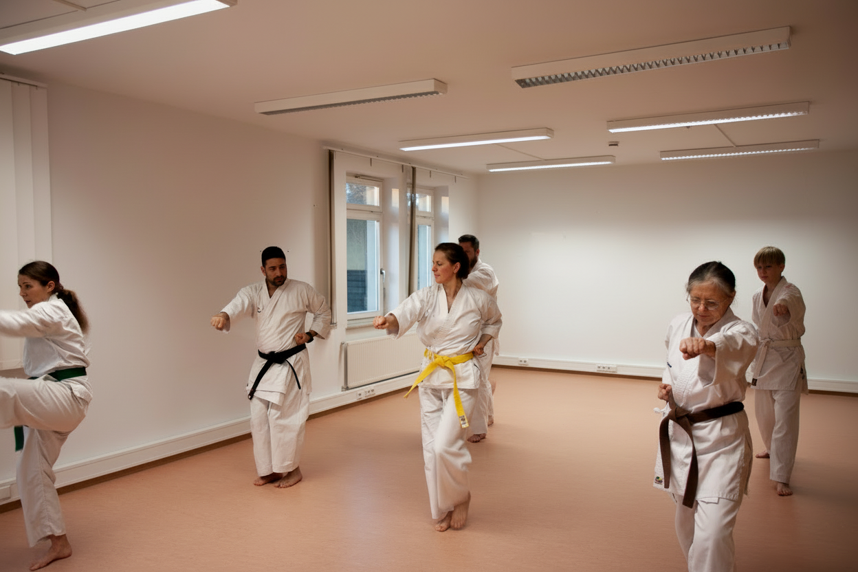 Trainierende Gruppe